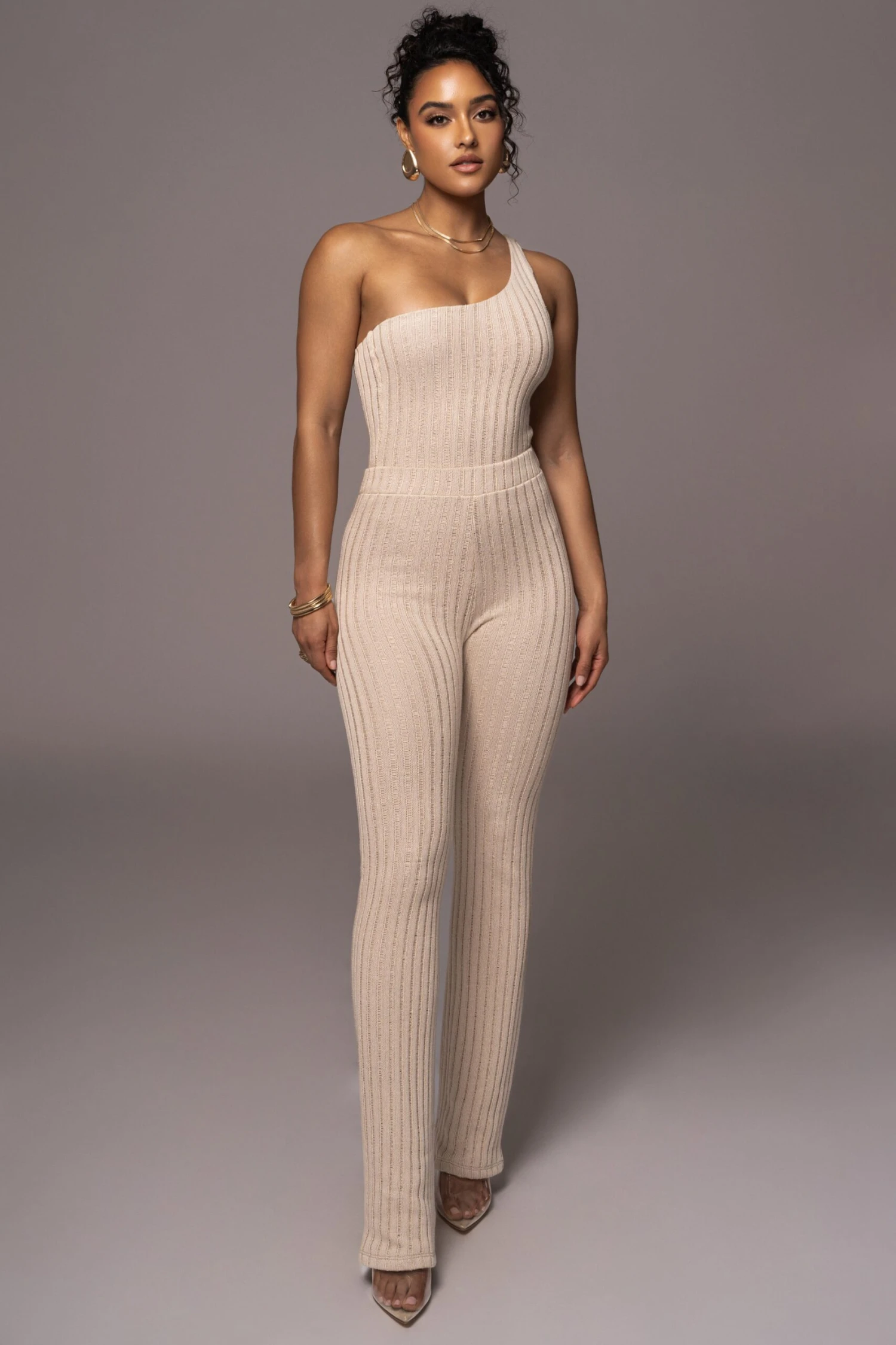 Natural Malibu Nights One Shoulder Bodysuit 4 Natural Malibu Nights One Shoulder Bodysuit - Image 4