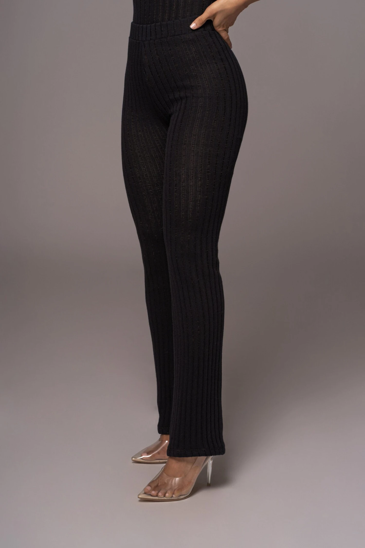 Black Better Together Ribbed Pants 8 Black Better Together Ribbed Pants - Image 8