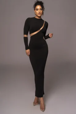 Noir Show Stopper High Neck Dress -Trendify Store PRODUCT JUL262023 AUGDROP12 99 scaled