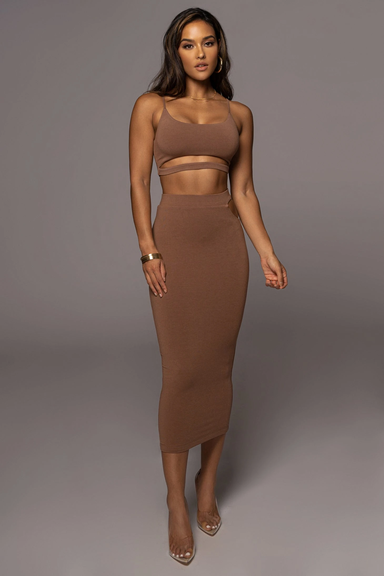 Pecan Eizelle Skirt Set 1 Pecan Eizelle Skirt Set