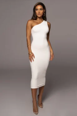Ivory Meara One Shoulder Dress 15 Ivory Meara One Shoulder Dress -Trendify Store PRODUCT JUL282022 BASIX 56