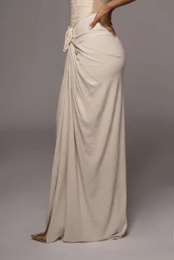 Natural Noelia Linen Slit Skirt -Trendify Store PRODUCT JUL292021 MISSINGLINEN 26