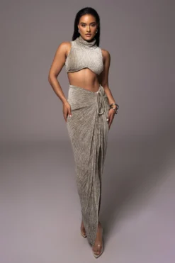 Grey Chosen One Velvet Skirt Set -Trendify Store PRODUCT JUL52023 24 scaled
