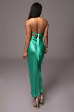 Green Irina Satin Strapless Maxi Dress 18 Green Irina Satin Strapless Maxi Dress -Trendify Store PRODUCT JUL52023 53 scaled