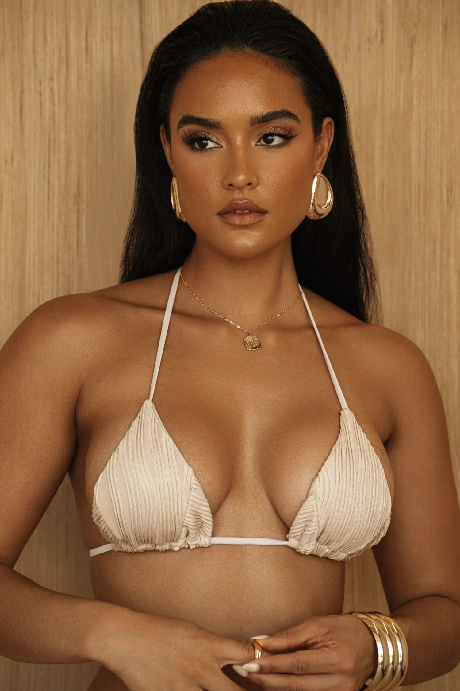 Beige Ace Printed Bikini Set 2 Beige Ace Printed Bikini Set - Image 2