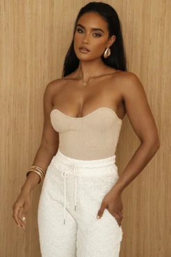 Beige Good Life Tube Top