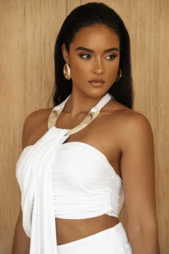 White TAKE A SEAT HALTER TOP -Trendify Store PRODUCT JUL52023 CROCHET2 250 scaled