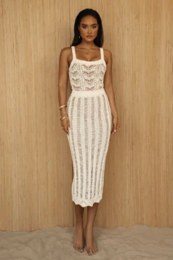 Buttercream Good Form Midi Skirt -Trendify Store PRODUCT JUL52023 CROCHET2 27 scaled
