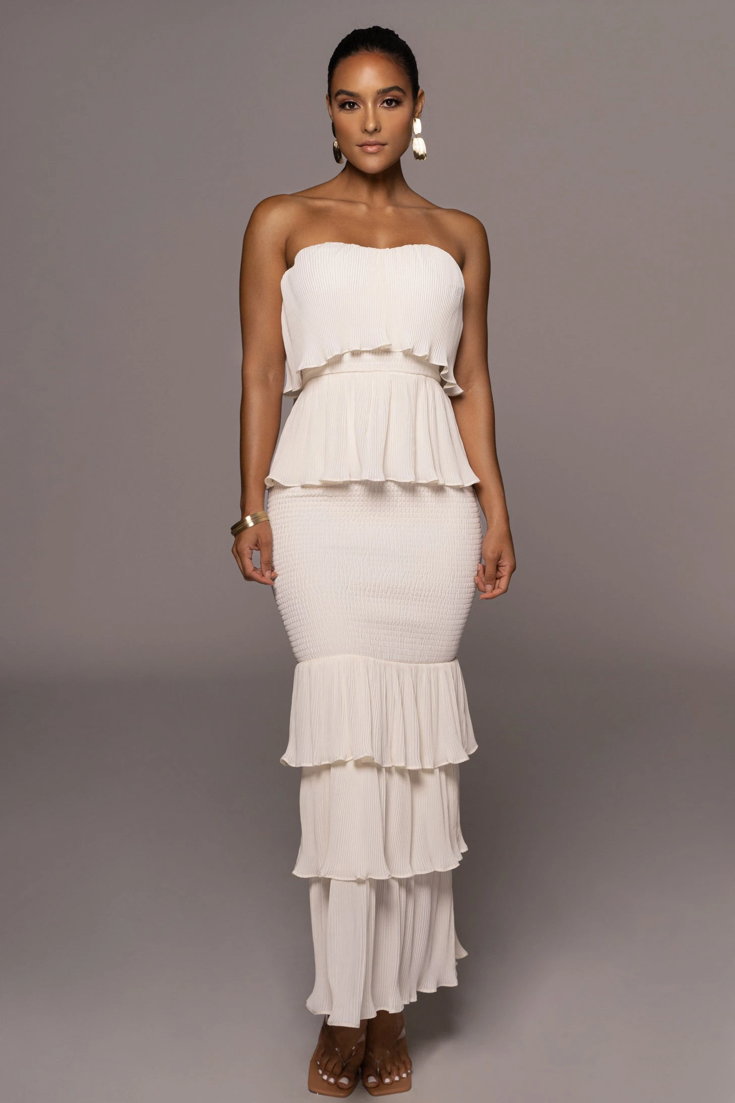 Ivory Casa Blanca Ruffle Dress 1 Ivory Casa Blanca Ruffle Dress