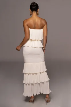 Ivory Casa Blanca Ruffle Dress 18 Ivory Casa Blanca Ruffle Dress -Trendify Store PRODUCT JUN22022 SUMMER3 127