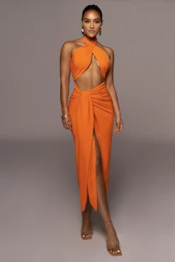 Orange Sahara Dress 19 Orange Sahara Dress -Trendify Store PRODUCT JUN22022 SUMMER3 140