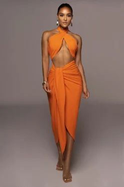 Orange Sahara Dress 18 Orange Sahara Dress -Trendify Store PRODUCT JUN22022 SUMMER3 142