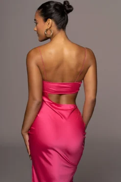 Pink Maurine Cutout Dress -Trendify Store PRODUCT JUN22022 SUMMER3 24