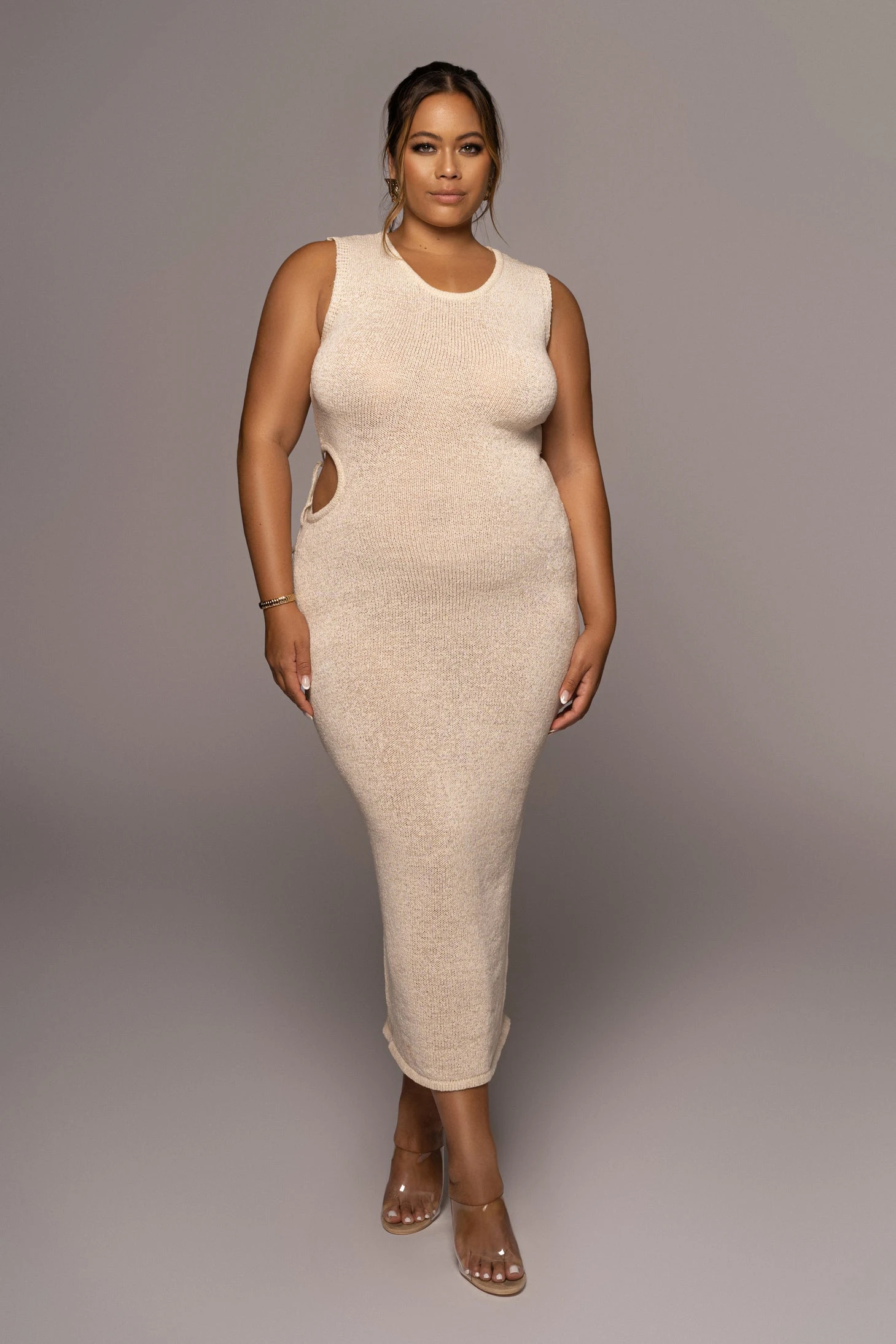 Ivory Opposites Attract Midi Dress 4 Ivory Opposites Attract Midi Dress - Image 4