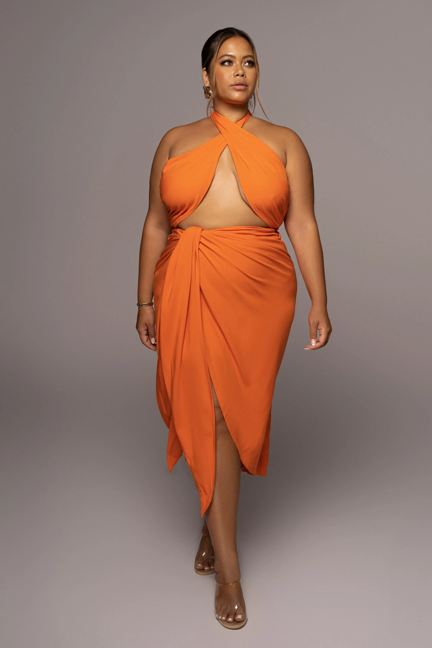 Orange Sahara Dress 2 Orange Sahara Dress - Image 2