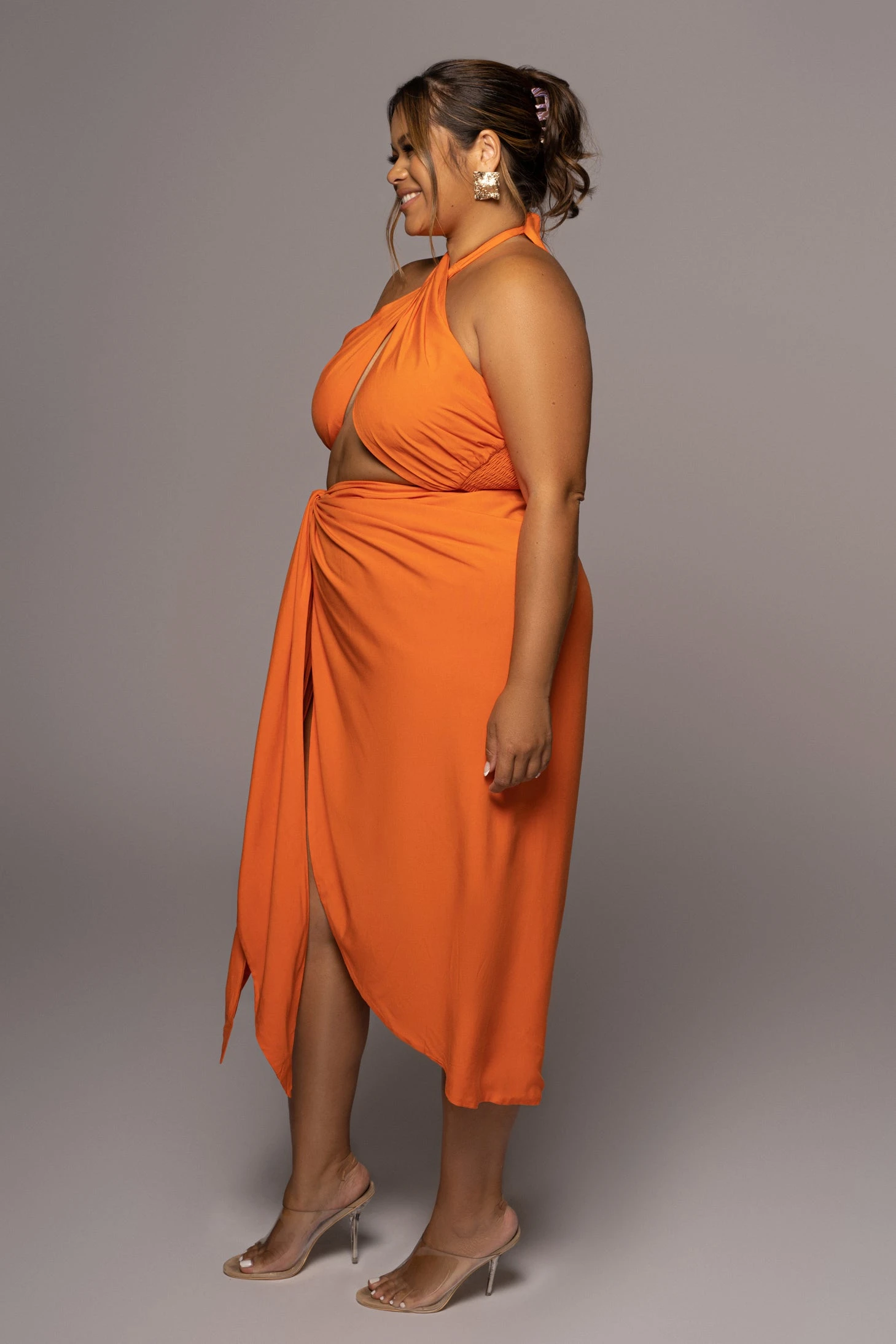 Orange Sahara Dress 9 Orange Sahara Dress - Image 9