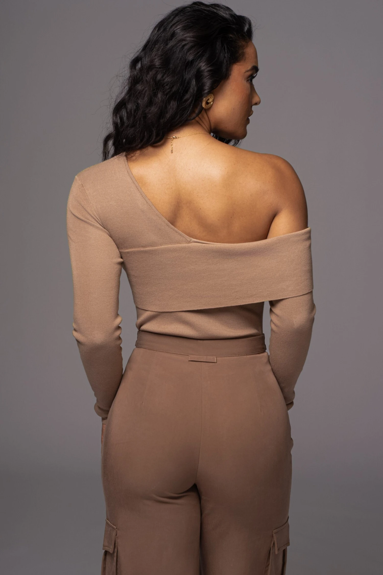 Beige Eve Off The Shoulder Top 6 Beige Eve Off The Shoulder Top - Image 6