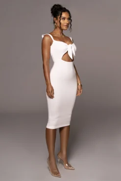 Ivory Unica Front Tie Dress -Trendify Store PRODUCT JUNE14 SUMMER2 32