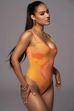 Orange Private Getaway Mesh Bodysuit -Trendify Store PRODUCT JUNE272023 ASAP 5 scaled