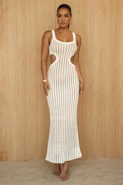 White Melrose Cutout Midi Dress 24 White Melrose Cutout Midi Dress -Trendify Store PRODUCT JUNE272023 CROCHET 174 scaled