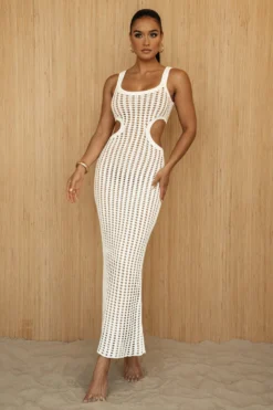 White Melrose Cutout Midi Dress 21 White Melrose Cutout Midi Dress -Trendify Store PRODUCT JUNE272023 CROCHET 175 scaled