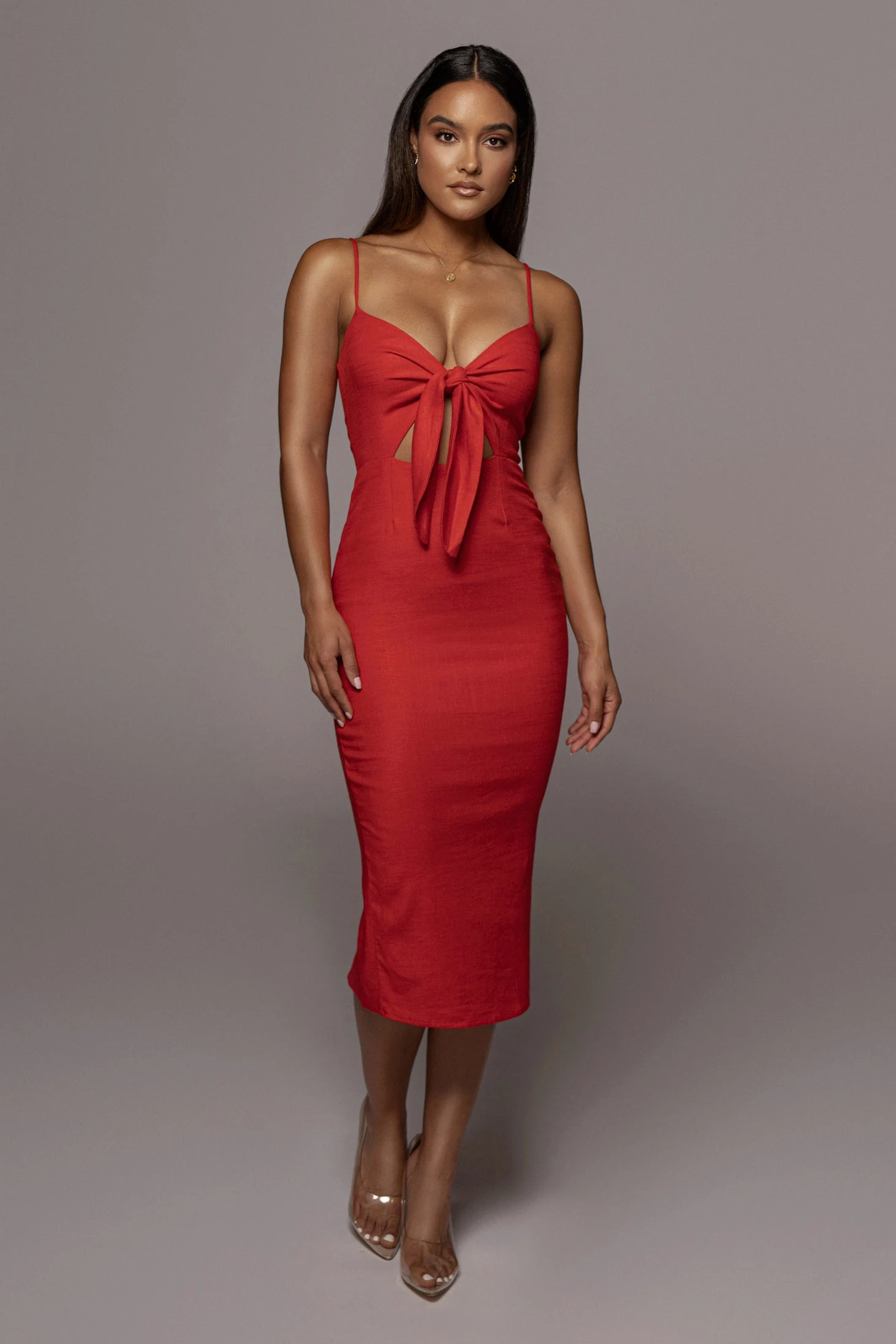 Red Dolores Linen Dress 1 Red Dolores Linen Dress