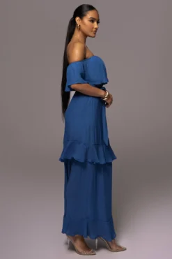 Blue Marsela Off-Shoulder Linen Maxi Dress -Trendify Store PRODUCT JUNE72023 JUNEDROP1 24 scaled