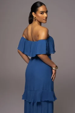 Blue Marsela Off-Shoulder Linen Maxi Dress -Trendify Store PRODUCT JUNE72023 JUNEDROP1 27 scaled