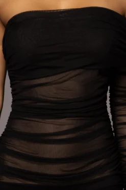 Black Denise Ruched Dress -Trendify Store PRODUCT JUNE72023 JUNEDROP1 66 scaled