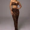 Leopard Lead You On Skirt Set