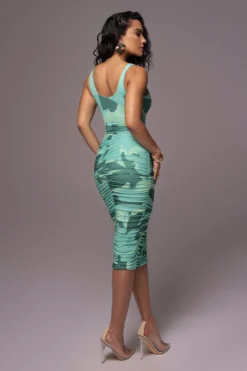 Green Costa Rica Floral Midi Skirt -Trendify Store PRODUCT JUNE82023 NEWARRIVALS 20 scaled