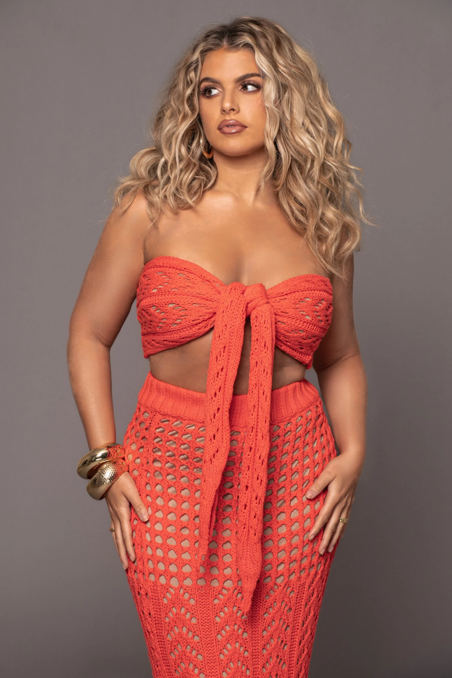 Coral Caribbean Skies Skirt Set 10 Coral Caribbean Skies Skirt Set - Image 10