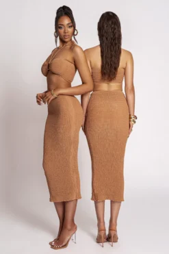 Camel Lana Smocked Skirt Set -Trendify Store PRODUCT MAR202023 18 scaled