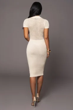 Buttercream Venice Collared Midi Dress -Trendify Store PRODUCT MAR82023 ASAP 5 scaled
