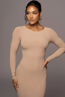 Beige High Expectations Midi Dress -Trendify Store PRODUCT MAY132022 65