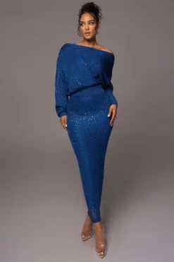 Blue Night Sky Sequin Skirt Set -Trendify Store PRODUCT MAY172023 108 scaled