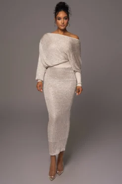 Beige Night Sky Sequin Skirt Set -Trendify Store PRODUCT MAY172023 118 scaled