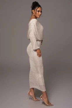 Beige Night Sky Sequin Skirt Set -Trendify Store PRODUCT MAY172023 122 scaled