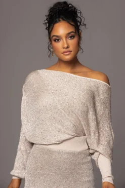 Beige Night Sky Sequin Skirt Set -Trendify Store PRODUCT MAY172023 130 scaled