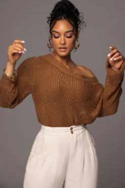 Pecan No Turning Back Off-Shoulder Top -Trendify Store PRODUCT MAY172023 23 scaled