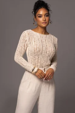 Light Beige Hideaway Crochet Knit Top 18 Light Beige Hideaway Crochet Knit Top -Trendify Store PRODUCT MAY172023 38 scaled