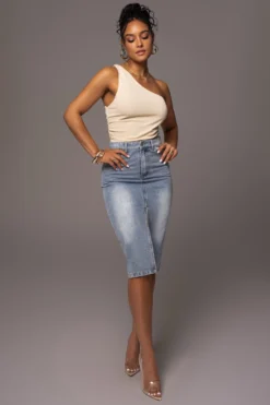 Denim Vintage Blues Slit Skirt -Trendify Store PRODUCT MAY172023 47 scaled