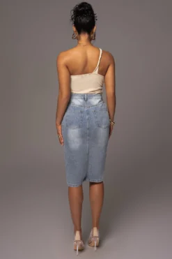 Denim Vintage Blues Slit Skirt -Trendify Store PRODUCT MAY172023 48 scaled