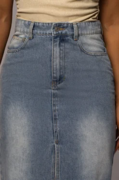 Denim Vintage Blues Slit Skirt -Trendify Store PRODUCT MAY172023 51 scaled
