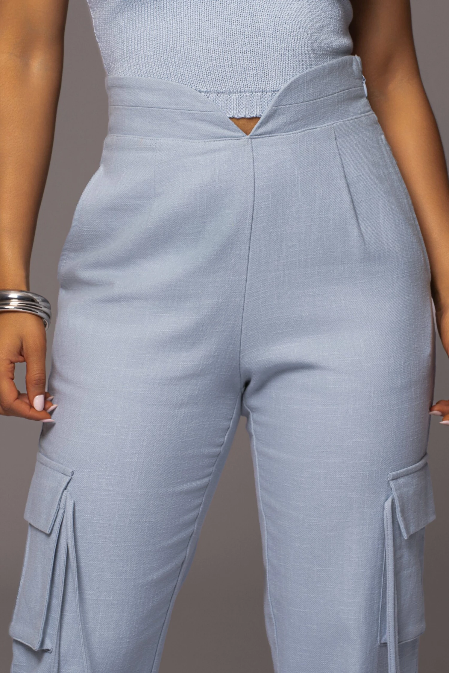 Blue Better Half Linen Utility Pants 4 Blue Better Half Linen Utility Pants - Image 4