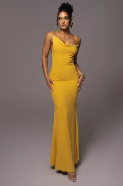 Yellow Adventure Awaits Linen Maxi Dress