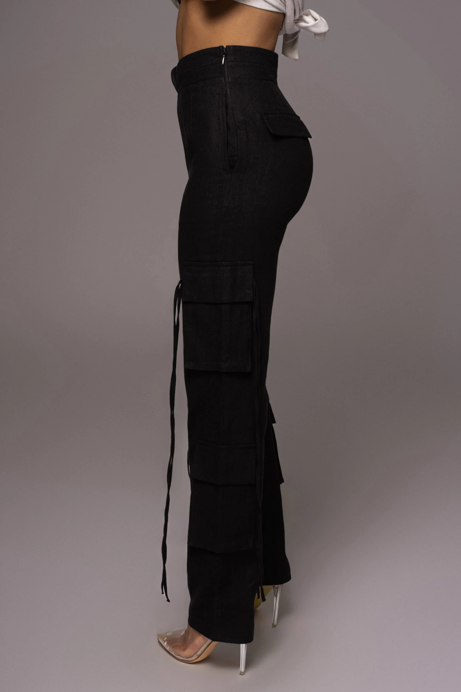 Black Better Half Linen Utility Pants 8 Black Better Half Linen Utility Pants - Image 8