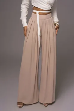 Beige After Sunset Pleated Pants -Trendify Store PRODUCT MAY232023 JUNEDROP1 80 scaled