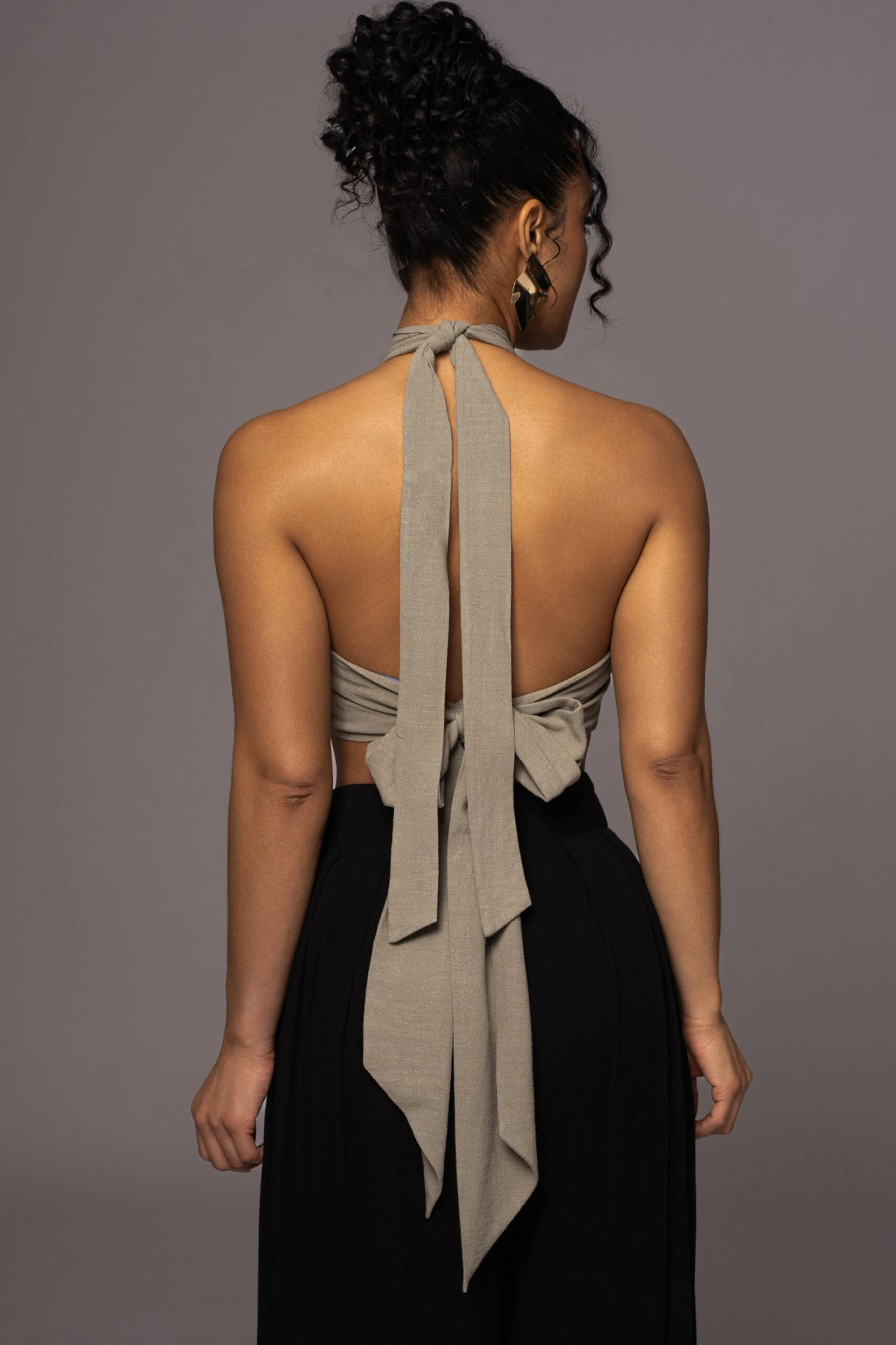 Light Olive No Promises Halter Top 6 Light Olive No Promises Halter Top - Image 6