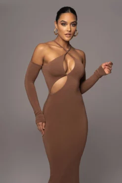 Pecan Soledad Cross Maxi Dress -Trendify Store PRODUCT NOV172022 74